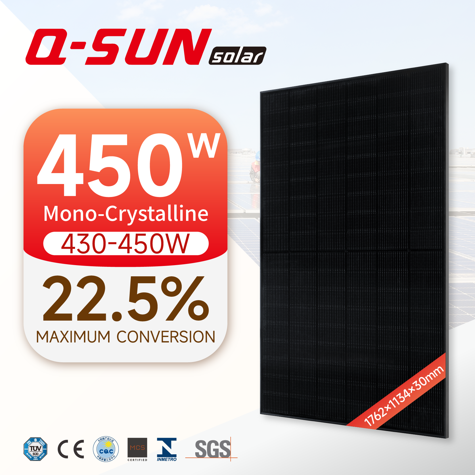 Qrystal N8 QNHT 430-450W Full Black